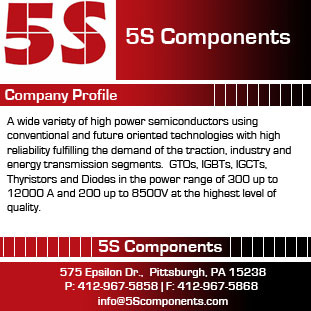 5S Components, Inc., East McKeesport, PA